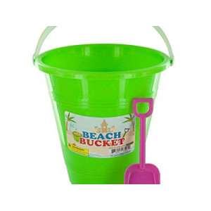 Bulk Buys Beach Bucket With Attached Shovel Pack Of 24