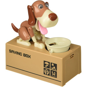 My Dog Piggy Bank Robotic Coin Munching Toy Money Box Cute Saving Box