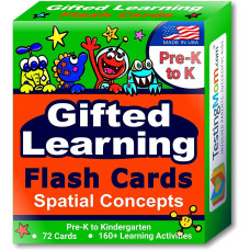 Testingmomcom Gifted Learning Flash Cards Visual Spatial Concepts For Prek Kindergarten Educational Practice For The Nna