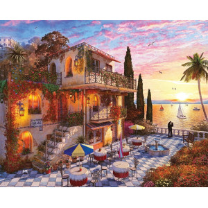 Springboks 1000 Piece Jigsaw Puzzle Mediterranean Romance Made In Usa