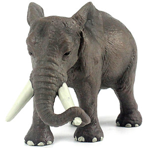 Funshowcase African Jungle Animals Female Elephant Cow Toy Figure Realistic Plastic Figurine Height 35Inch