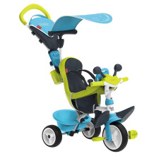 Smoby 741200 Baby Driver Comfort Tricycle Blue Bike Trike Push Along Toy