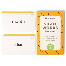 Think Tank Scholar 1st Grade Sight Words Flash Cards (First Grade) Pack - 100+ Dolch & Fry (High Freqency) Sight Word - Learn to Read, Site Words Learning for Kids Ages 5,6,7 & 8, Homeschool/Classroom
