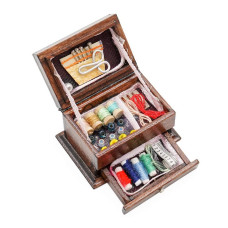 Odoria 112 Miniature Sewing Box Kit Dollhouse Decoration Accessories