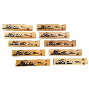 Dondor Wooden Train Whistles (24 Pack)