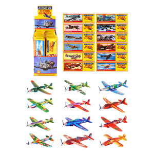 Henbrandt Pack Of 12 Classic World War Ii Flying Plane Gliders Polystyrene Pinata Toy Lootparty Bag Fillers Wedding