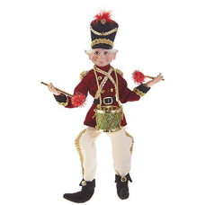 Raz Imports 16 Posable Elf Plaid Tidings