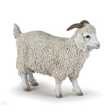 Papo Handpainted Figurine Farmyard Friends Angora Goat 51170 Collectible For Children Suitable For Boys And Girls