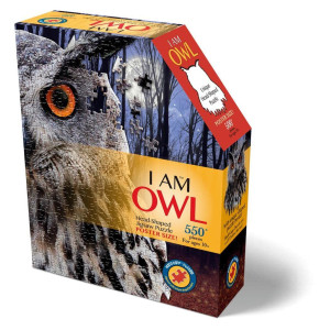 Madd Capp Puzzles I Am Owl 550 Pieces Animal Shaped Jigsaw Puzzle