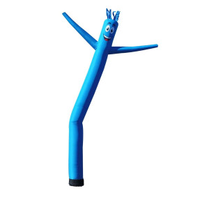 Light Blue 20Ft Tall Inflatable Tube Man Air Powered Dancing Guy For Outdoors Cyan Puppet Attachment Only Feather Flag Natio