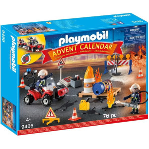 Playmobil Advent Calendar Fire Rescue Operation On The Construction Site