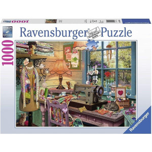 Ravensburger The Sewing Shed 1000 Piece Jigsaw Puzzle For Adults Every Piece Is Unique Softclick Technology Means Pieces Fit