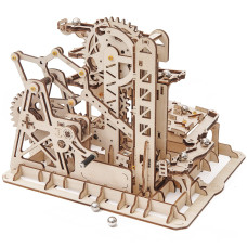 Robotime 3D Wooden Puzzle Brain Teaser Toys Mechanical Gears Kit Unique Craft Kits Tower Coaster With Steel Balls Executive Desk