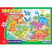 Frank 24 Pieces Floor Puzzle for 3 Year Old Kids and Above (Dinosaurs)