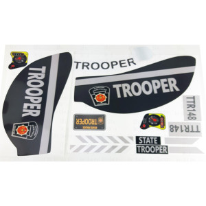 Toy Restore Replacement Decals Fits Little Tikes 30Th Cozy Coupe State Trooper Police Set