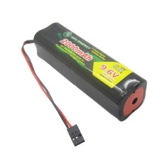 Qblpower 96V 2000Mah Nimh Battery Pack With Hitec Connector Square Futaba Nt8S600B Transmiter For Rc Cars Airplanes Heli Sailpl