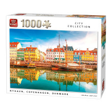 King 5704 Nyhavn Denmark Jigsaw Puzzle 1000Piece 68 X 49 Cm