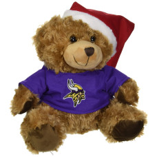 Minnesota Vikings Bear With Santa Hat