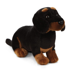 Living Nature Dachshund Realistic Soft Cuddly Dog Toy Naturli Ecofriendly Plush 8 Inches