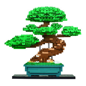 Nanoblock Bonsai Matsu Deluxe Edition World Famous Advanced Hobby Series Building Kit Green Nb039