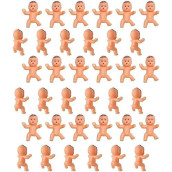 36pcs Mini Plastic Babies for Baby Shower, ice cube game, Party Decorations, Baby Toys