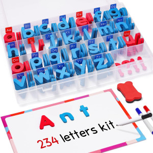 Joynote Classroom Magnetic Letters Kit 234 Pcs With Doubleside Magnet Board Foam Alphabet Letters For Kids Spelling And Learn