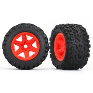 Traxxas 8672A 38 Wheels With Talon Ext Tires Orange