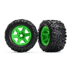 Traxxas 8672G 38 Wheels With Talon Ext Tires Green