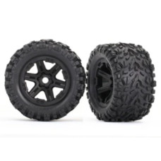 Traxxas 8672 Wheels With Talon Ext Tires 38 Black