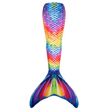 Fin Fun Mermaid Tail Only Reinforced Tips No Monofin Rainbow Reef Size Adult M