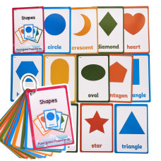 13Pcsset Shapes Kids Gifts English Flash Cards Pocket Card Educational Learning Baby Toys For Children Prekindergarten