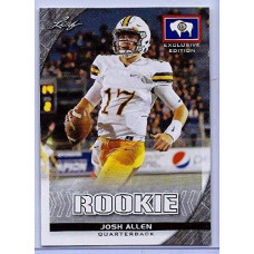 Leaf Josh Allen 2018 Exclusive Wyoming State Flag Edition Rookie Card Buffalo Bills