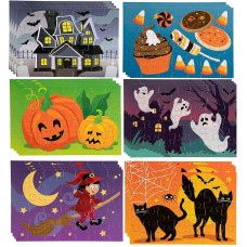 36 Sheets Halloween Puzzles 28Piece Small Jigsaw Puzzle For Family Spooky Party Favor Toy Gifts 55 X 8 In 6 Designs