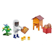 Playmobil 6573 Beekeeper With Hive Multicolor