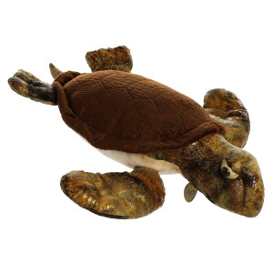 Aurora 17" Brown Sea Turtle Plush Toy - Miyoni Collection