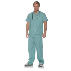 Surgery Scrubs Costume A Two Piece Ensemble With Short Sleeve Shirt And Drawstring Pants With Cargo Pockets