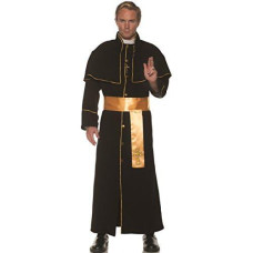 Underwraps Men'S Deluxe Priest Robe Costume-Gold, Double X-Large