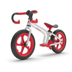 Chillafish Fixie 12Inch Racingstyle Balance Bike With Footbrake And Punctureproof Rubberskin Tires Adjustable Seat And Drop