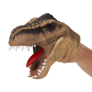 Warm Fuzzy Toys 1 Dinosaur Hand Puppets Realistic Latex Soft Animal Head Toys Set Hand Puppet Toys Gift For Kids Party Show