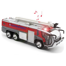 Ailejia Airport Fire Trucks For Boys Fire Engine Toys Diecast Fire Truck Engine Pullback Friction Toy Engineering Vehicle Fire