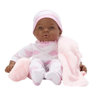 Madame Alexander 16-Inch Lee Middleton Newborn Baby Doll, Lavender Floral, Dark Skin Tone