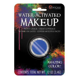 Woochie Water Activated Makeup Professional Quality Halloween And Costume Makeup Blue 01 Oz