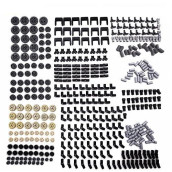 Loongon Technic Series Parts - 450 Pieces Gear Chain Link Connectors Bricks Sets Technic Parts Pack For Robot