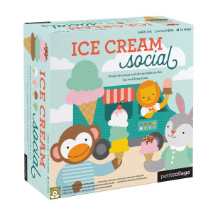 Petit Collage Ice Cream Social Matching Game Cute Card Game For Kids For Ages 48 Includes 52 Illustrated Ice Cream Cards I