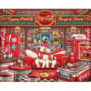 Springboks 1000 Piece Jigsaw Puzzle Coca Cola Decades Made In Usa