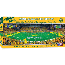 Masterpieces 1000 Piece Sports Jigsaw Puzzle Ncaa North Dakota State Bison Center View Panoramic 13X39