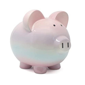 Child To Cherish Ceramic Boss Hog Pig Gray Dot