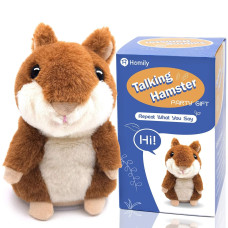 Homily Talking Hamster Repeats What You Say Plush Animal Toy Electronic Hamster Mouse For Boys Girls Baby Gift