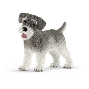 Schleich Farm World Realistic Cute Dog Toys For Kids Ages 3 And Above Miniature Schnauzer Toy Figurine