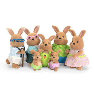 Lil Woodzeez Animal Figurines Toy Rabbit Collectible Figurines Figurine Playset For Kids 3 Years The Cottonball Ra